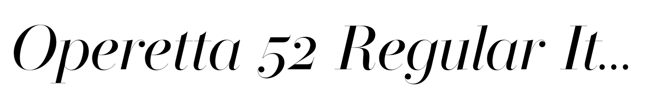 Operetta 52 Regular Italic
